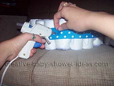 Blue bear diaper cake bear diaper cake