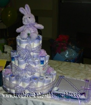alice in wonderland diaper cake