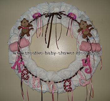 diaper wreath ideas