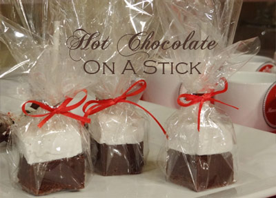 hot chocolate on a stick