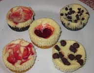 different types of mini cheesecakes