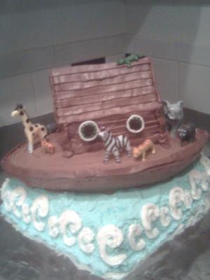 Noahs Ark Baby Shower Cake