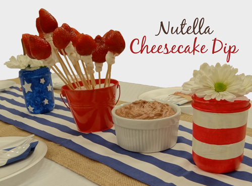 nutella cheesecake dip