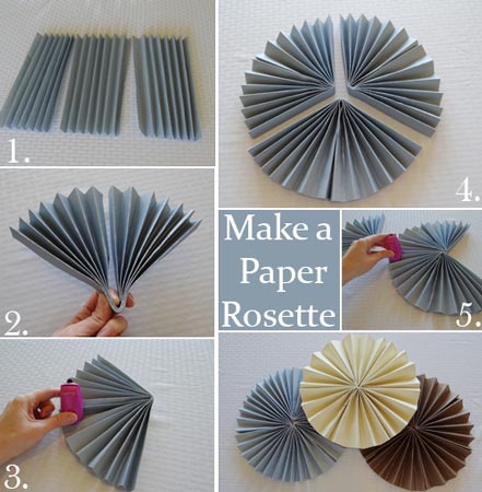 how to make a paper rosette