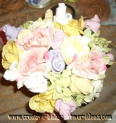 top of sock rose flower bouquet
