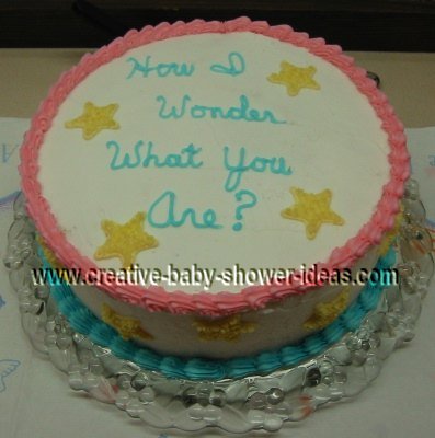 little star baby shower cake