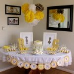 yellow and brown sweet baby gender reveal party