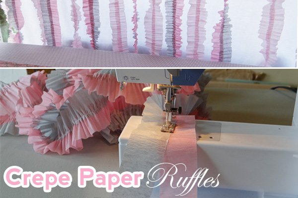 crepe paper ruffle tutorial