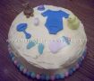it's a boy! baby clothes cake
