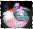 sculpted baby stork and baby cake