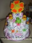 happy summer sun diaper cake