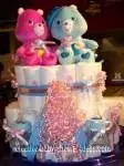 Care Bear Diaper Cake twin care bear diaper cakes