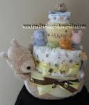 honey and bees winnie the pooh diaper cake