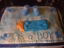 its a boy baby bottle cake