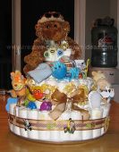 brown gorilla nappy cake
