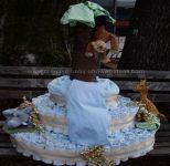 monkeys in trees diaper cake