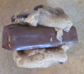 candy bar cookies before baking