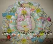 ducks and daisies diaper wreath
