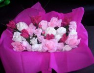diaper and roses bouquet