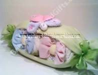 twin peas in a pod diaper cake