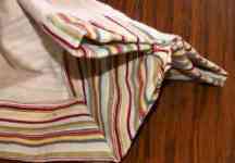 fold and pin in place