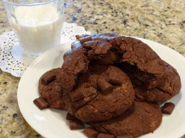chocolate peanut butter swirl cookies