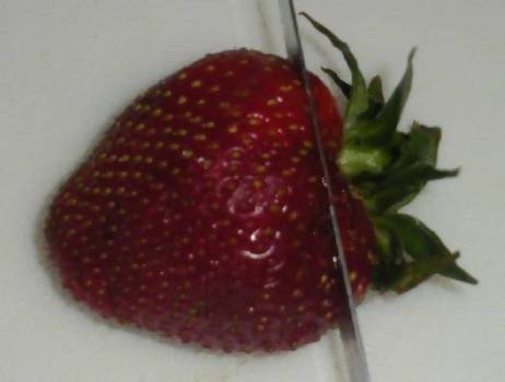 washed strawberries