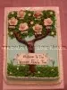 family tree baby cake family tree cake with faces on the blossoms
