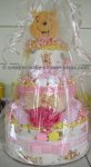 pink girl winnie the pooh diaper cake