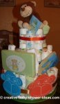 monkey faces diaper cake