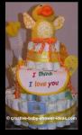 duckie love diaper cake