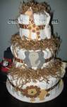 jungle animals diaper cake