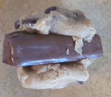 candy bar cookies before baking