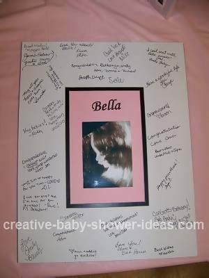 baby shower photo frame