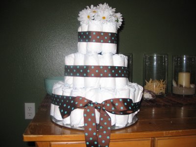mod mom diaper cake