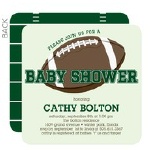 football touchdown baby shower invitation