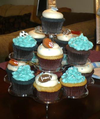 Sports Theme Cupcakes!