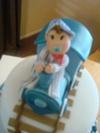 Train cupcake Tower For Baby Shower