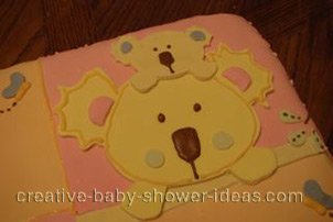 animal cakes closeup of koala animal on quilt blocks cake