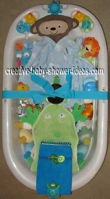 monkey bathtub centerpiece
