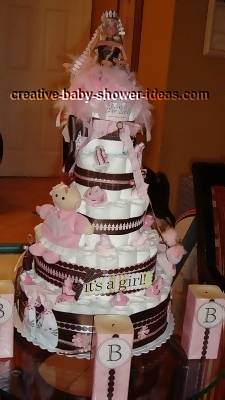 barbie princess diaper cake