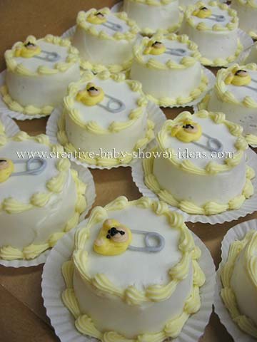 Bear Pin Cupcakes Yellow and White Bear Pin Cupcakes