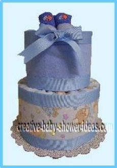 blue boy diaper cake