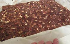 finished caramel brownies