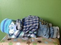 sleeping diaper baby on his tummy