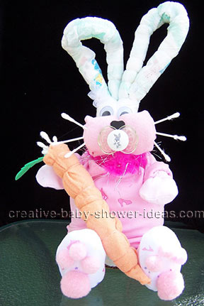 diaper bunny rabbit with carrot