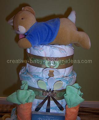peter rabbit diaper cake