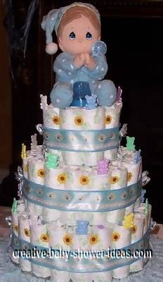 precious moments prayer doll diaper cake
