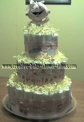 doll diaper cake