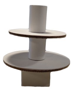 glued together cupcake stand